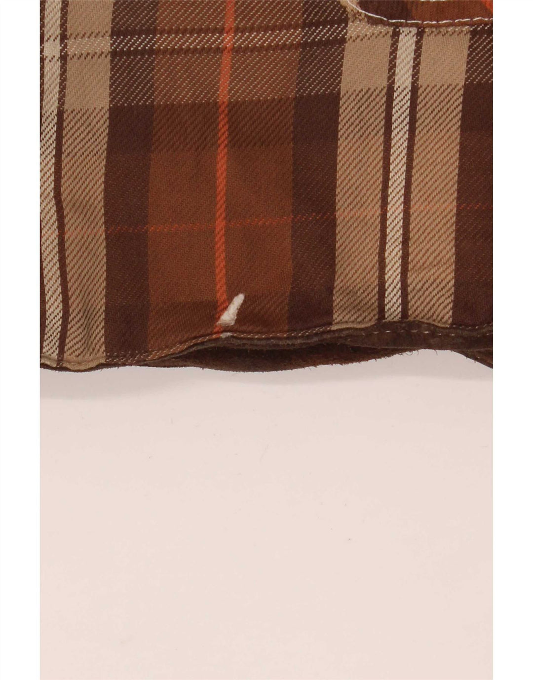 Diesel Herre Vendbar jakke UK 40 Large Brown Plaid Læder