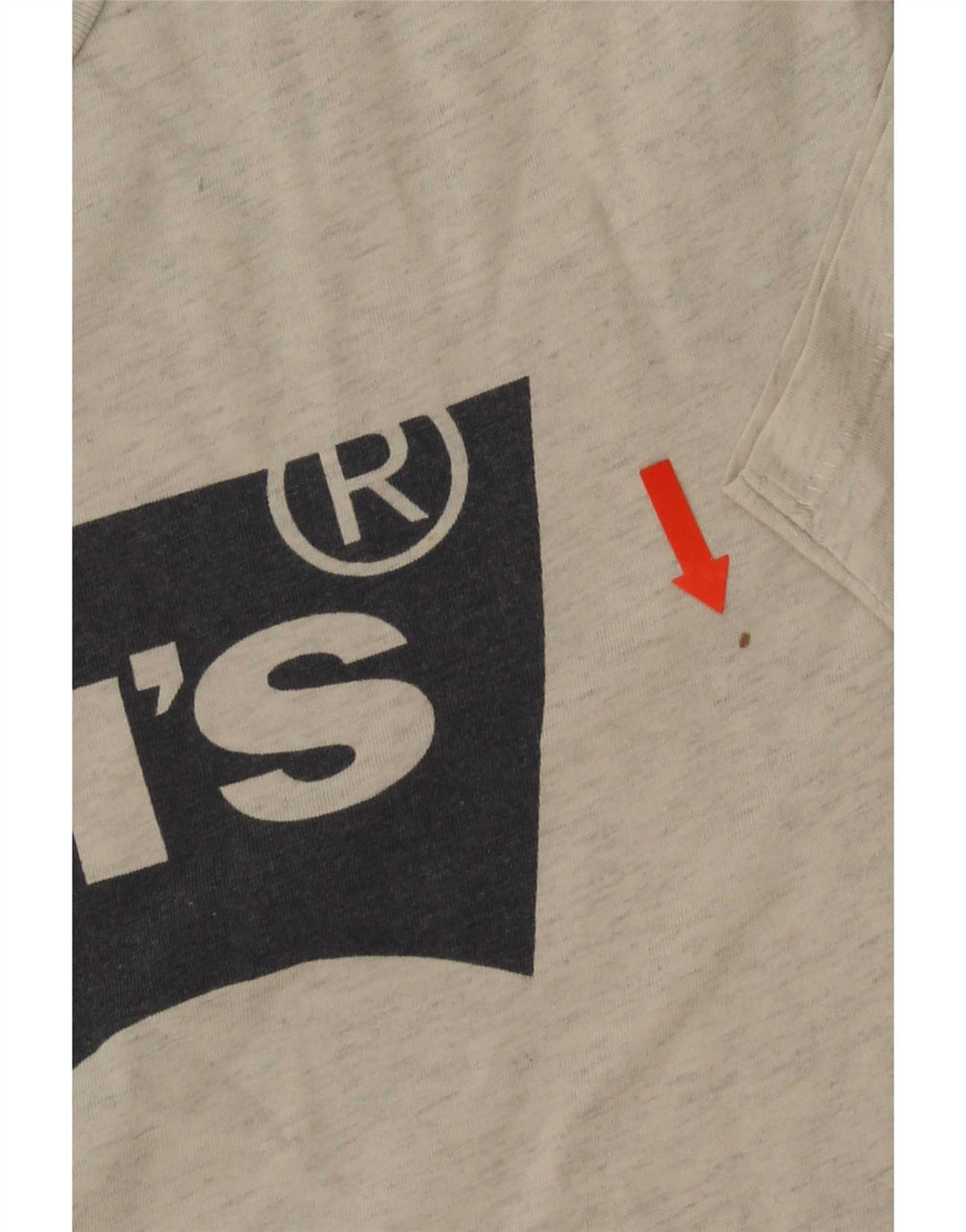 Levi's Herre grafisk T-shirt Top Stor Grå Flecked