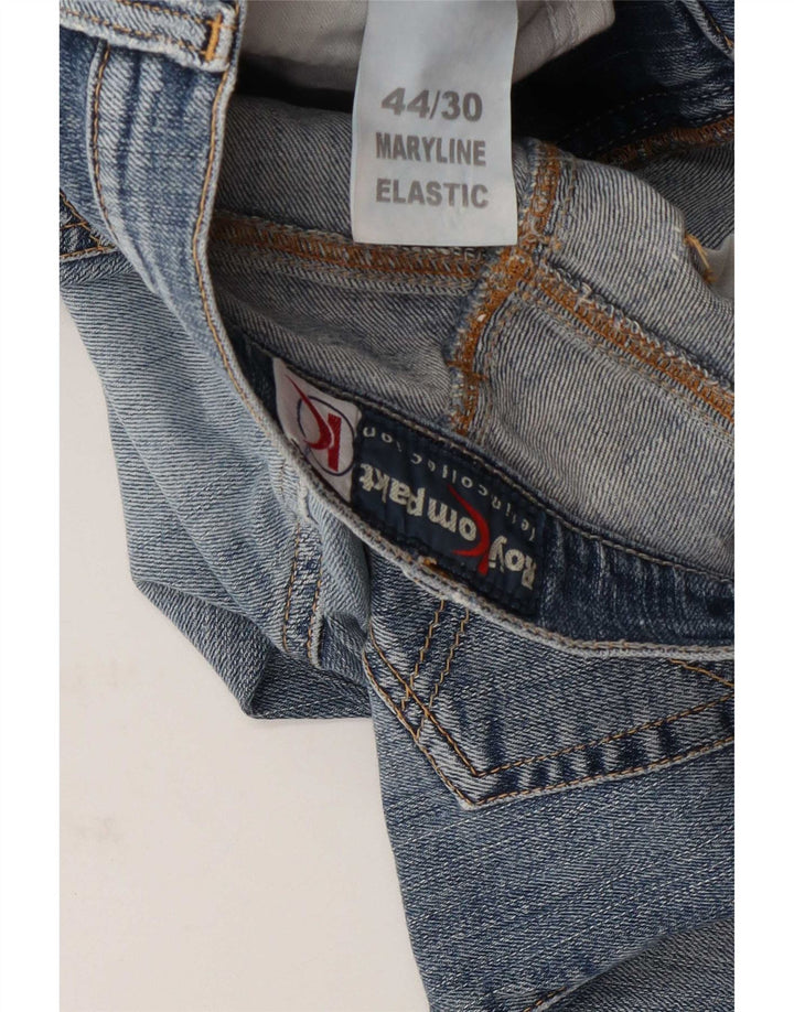 Roy Kompakt Dame Straight Jeans W30 L31 Blå Bomuld