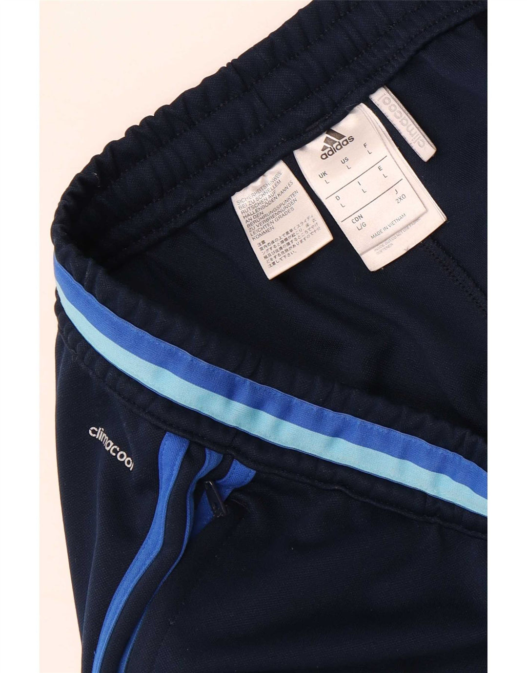 Adidas Herre Climacool Træningsdragt Bukser Large Navy Blue Polyester