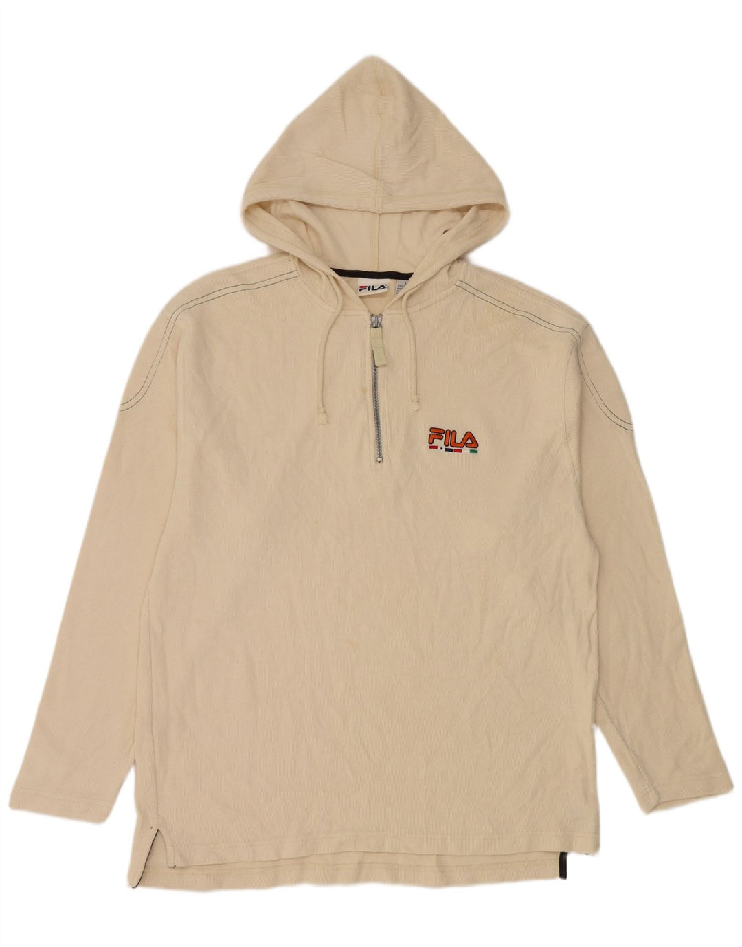 Fila Herre Hættetrøje Langærmet Stor Beige Bomuld