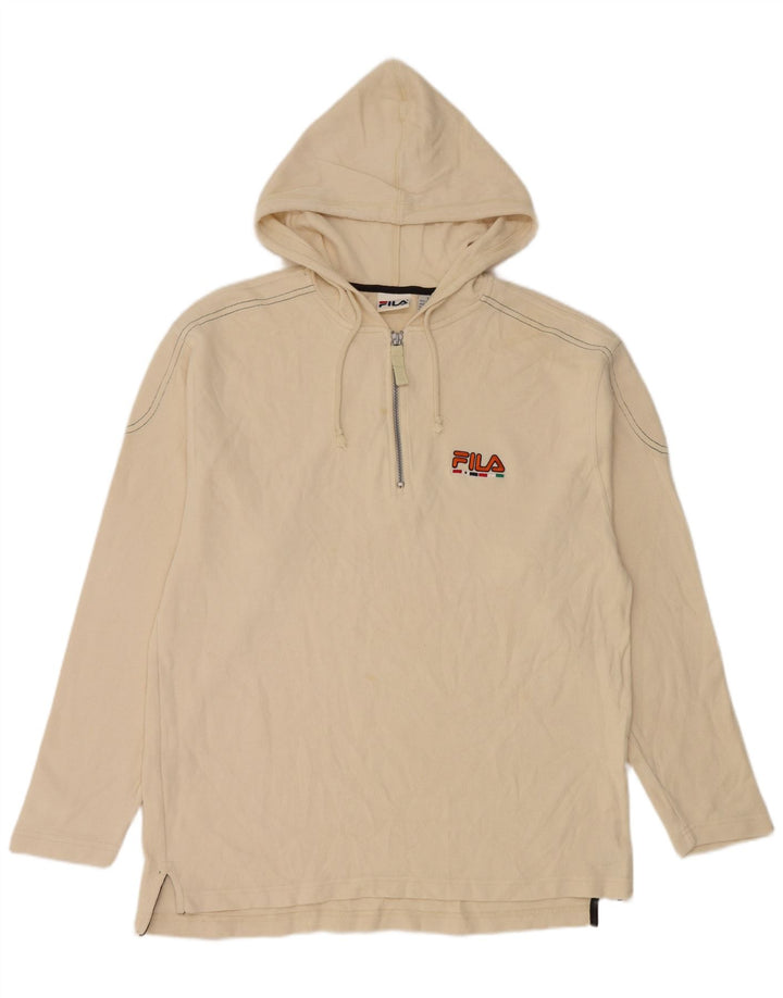 Fila Herre Hættetrøje Langærmet Stor Beige Bomuld