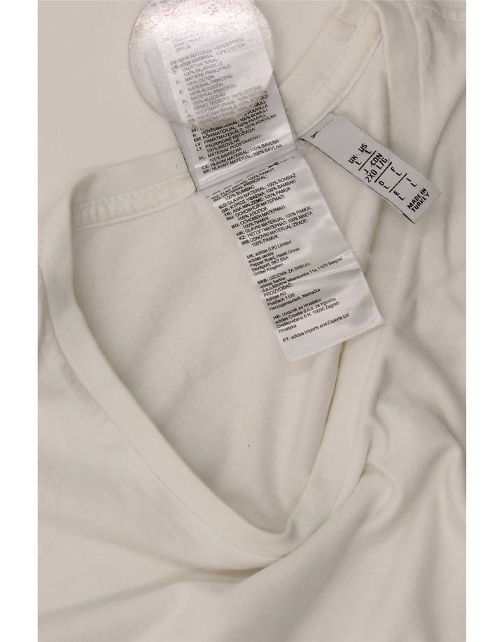 Adidas Herre T-Shirt Top Stor Hvid Bomuld