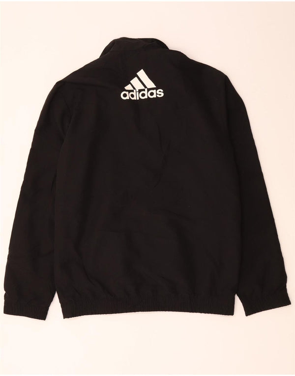 Adidas Grafisk træningsdragt topjakke til mænd UK 34/36 Small Black Colourblock