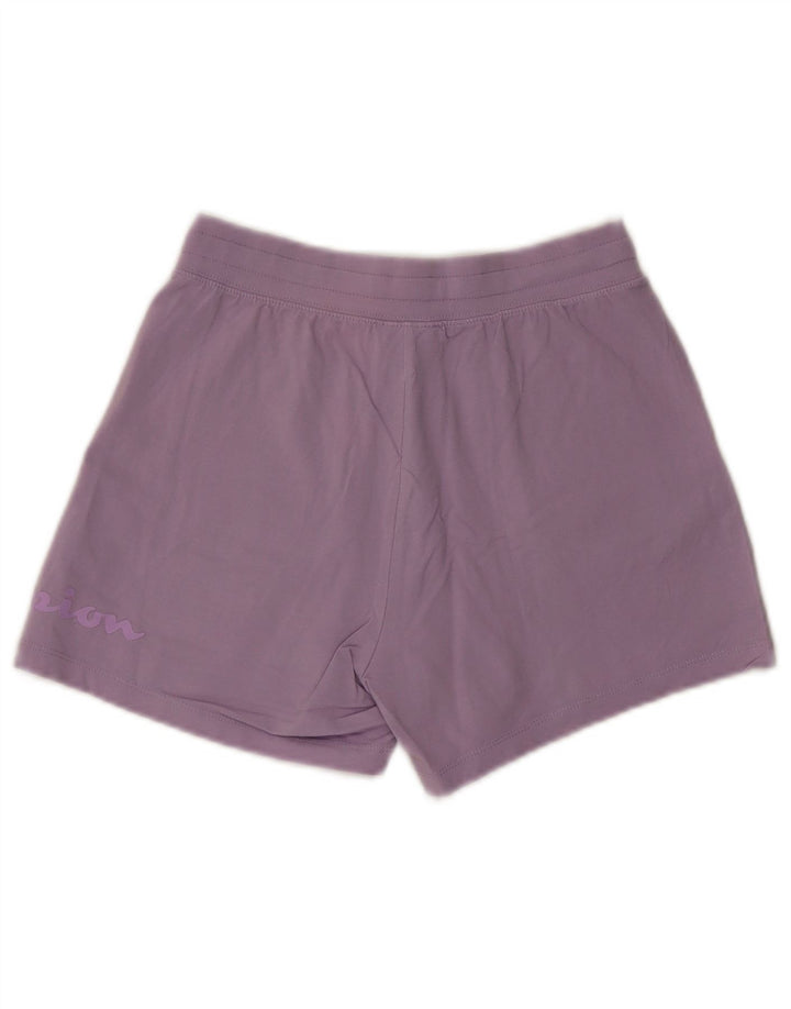 CHAMPION Grafiske sportsshorts til kvinder UK 4 XS lilla bomuld