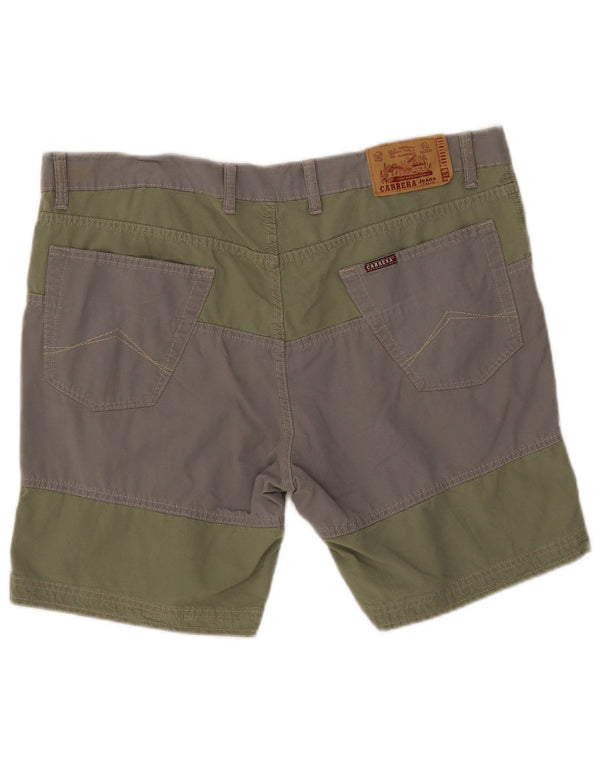 Carrera Herre 618 Casual Shorts IT 56 3XL W40 Khaki Colourblock Bomuld