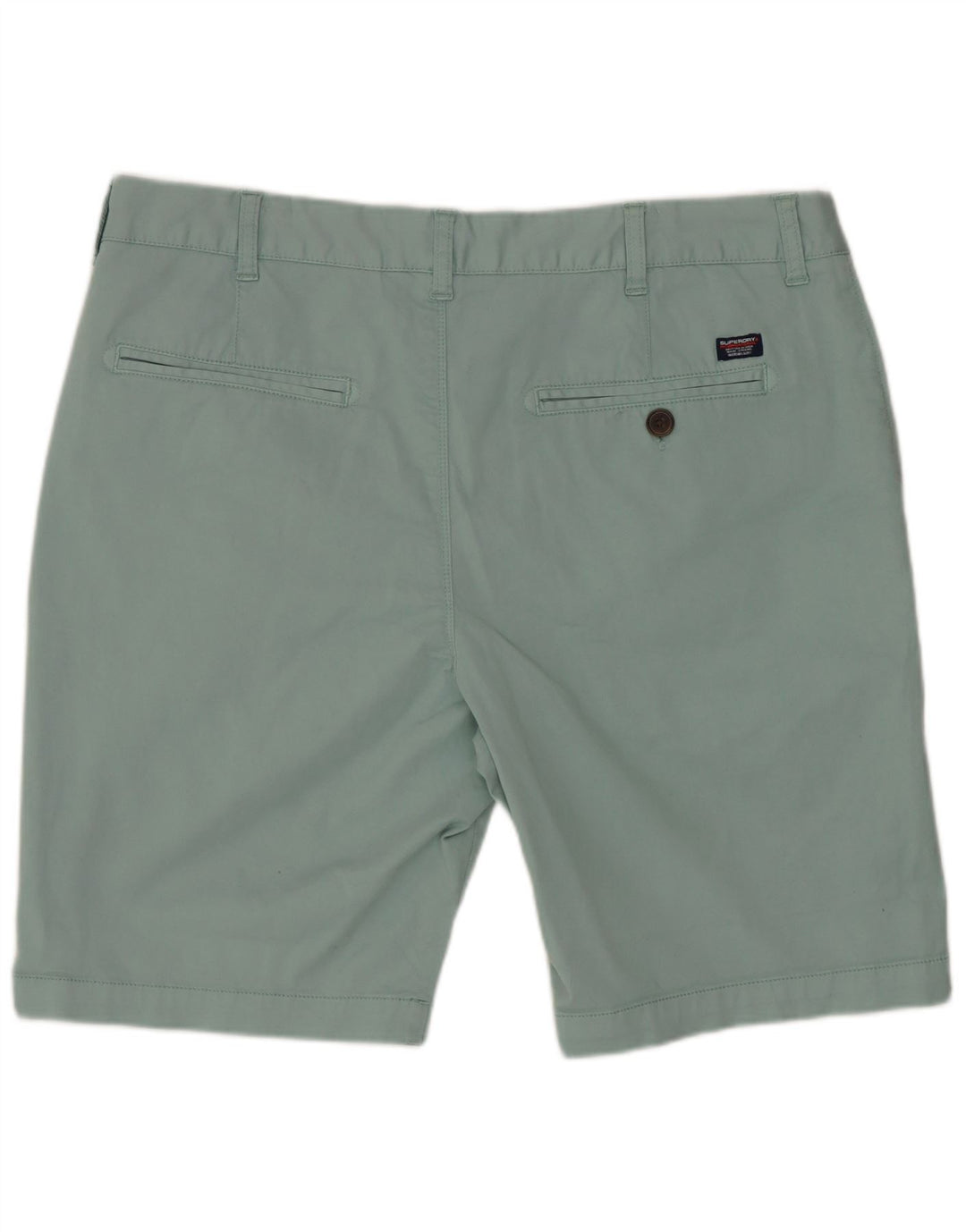 SUPERDRY Chino Shorts til mænd W36 Large Blue Cotton