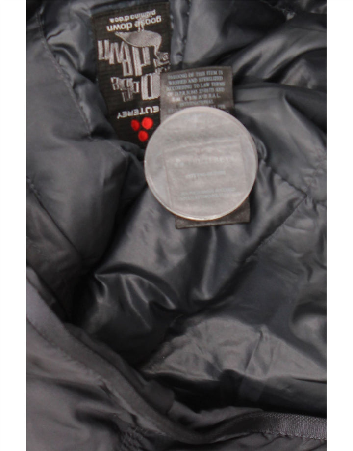 PEUTEREY Polstret frakke med hætte til kvinder IT 40 Lille marineblå polyamid