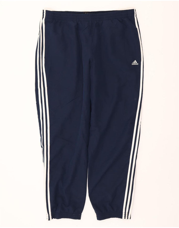 ADIDAS Herre Climalite træningsdragt Bukser Joggers XL Navy Blue Polyester