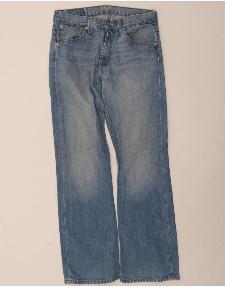 LEVI'S Herre 507 Bootcut Jeans W32 L32 Blå Bomuld