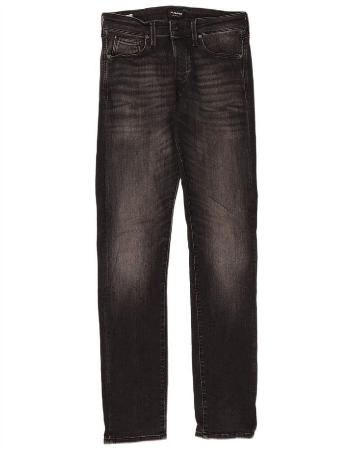 Jack & Jones Herre Slim Jeans W30 L34 Sort Bomuld