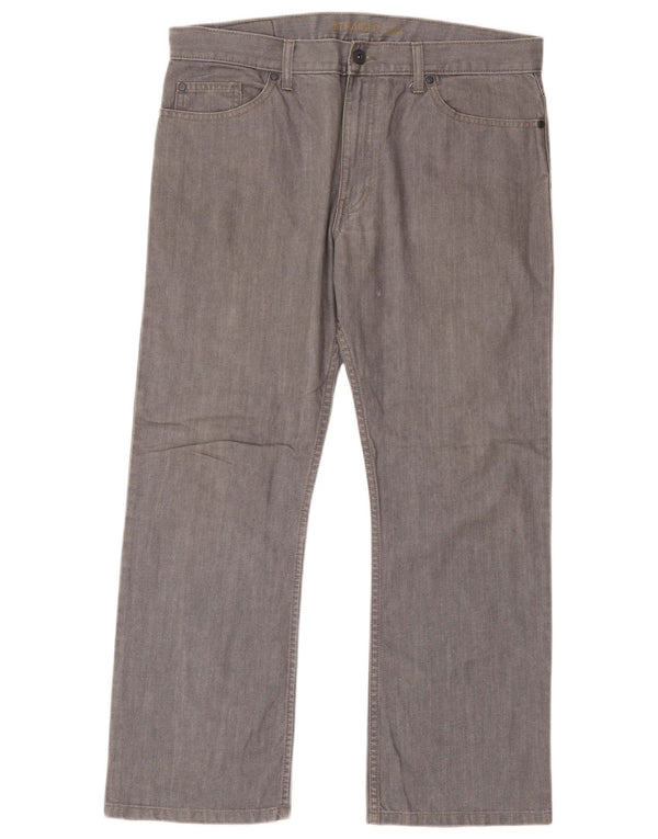 Marks & Spencer Straight Jeans til mænd W36 L29 Grå bomuld
