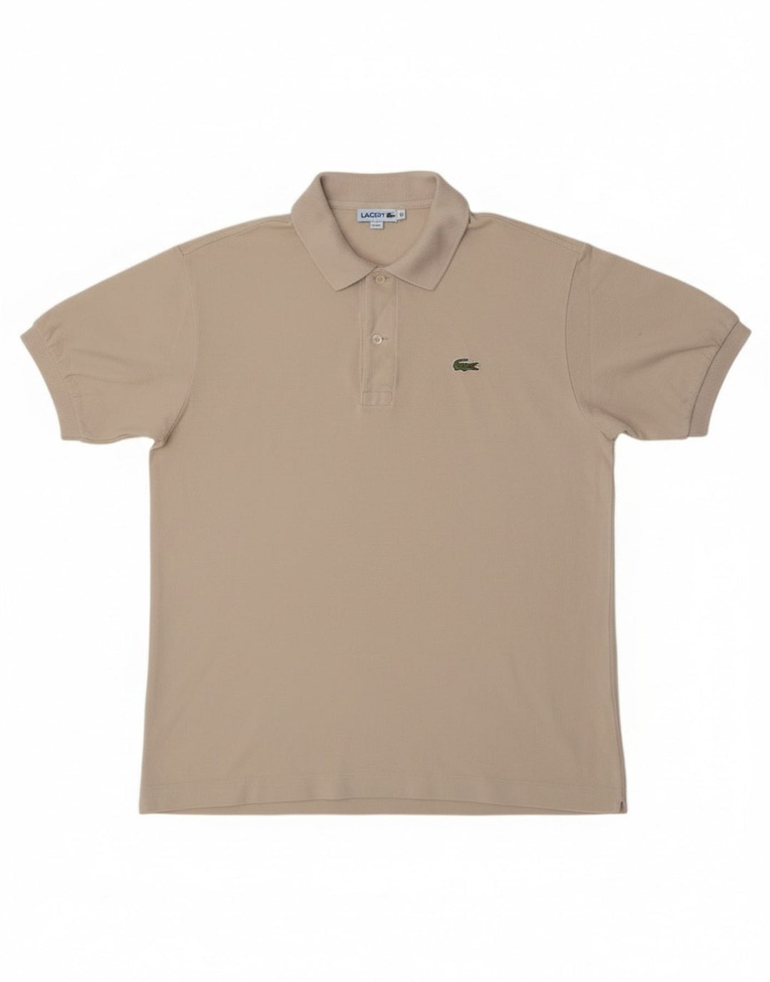 Lacoste herre poloshirt størrelse 4 Medium Off White Bomuld