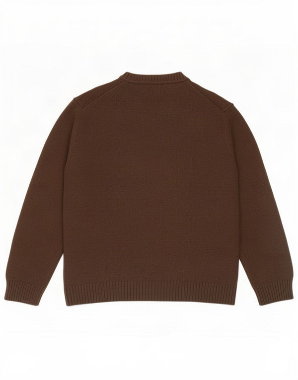 Marlboro Classics Herre Crew Neck Jumper Sweater 2XL Brun Merinould