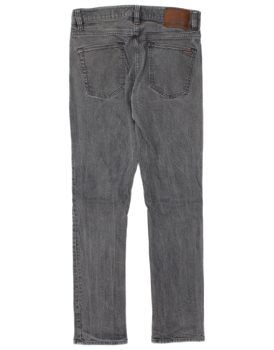 Volcom Herre Vorta Slim Straight Jeans W30 L30 Grå Bomuld