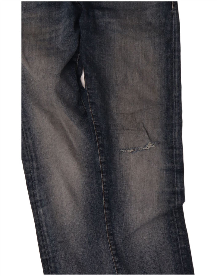 JACK & JONES Herre GLENN Slim Jeans W28 L28 Marineblå Bomuld