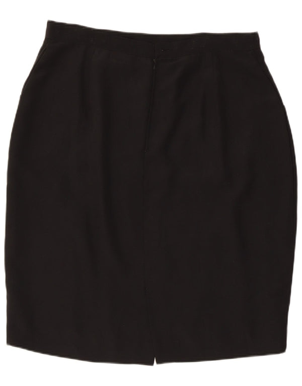 Luisa Spagnoli Womens High Waist Pencil Skirt IT 52 2XL W32  Black