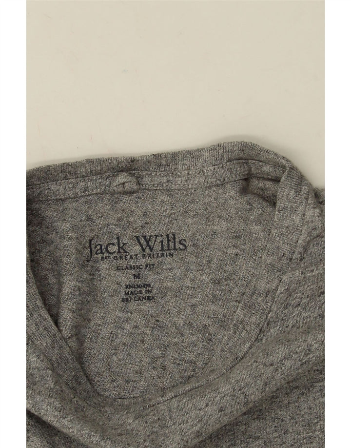 Jack Wills Herre Classic Fit T-shirt Top mellemgrå bomuld