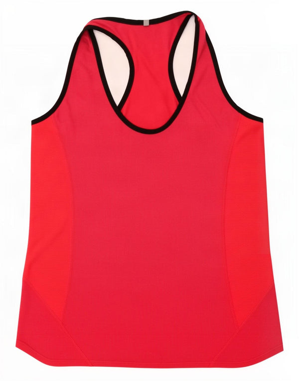 Nike Dame Dri Fit Vest Top UK 14 Large Pink Colourblock
