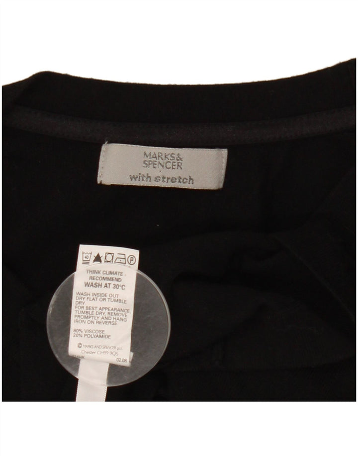 Marks & Spencer Dame Bolero Top UK 14 Medium Sort Viscose