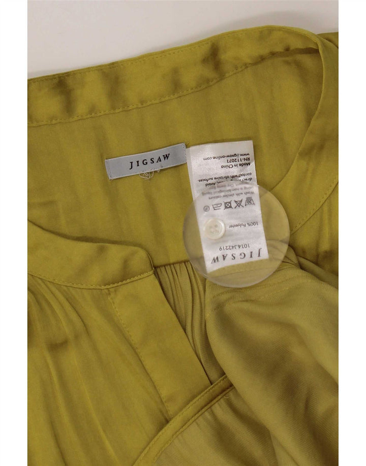 Jigsaw Dame Ærmeløs Tunika Top Stor Gul Polyester
