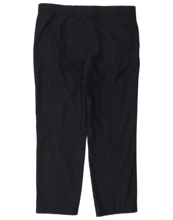 Marks & Spencer Herre Autograph Straight Suit Bukser W38 L35 Navy Blue
