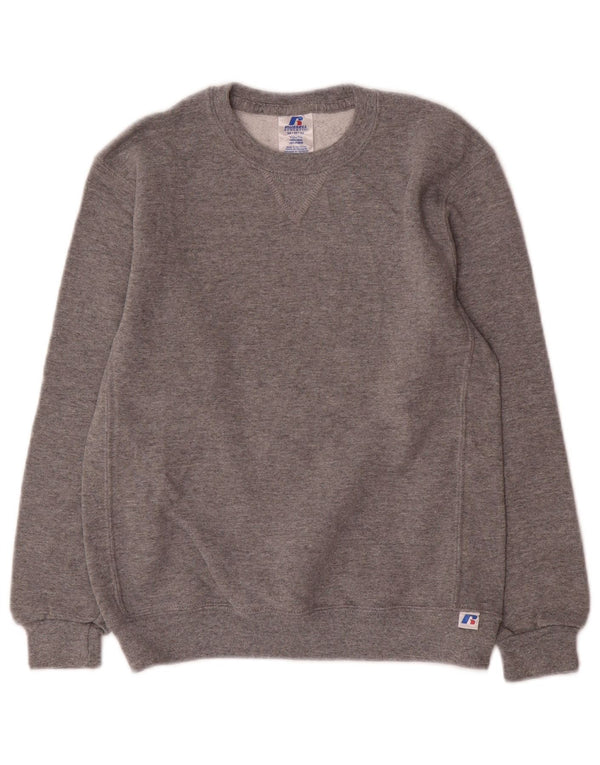 Russell Athletic Boys Sweatshirt Jumper 11-12 år Medium Grey Flecked
