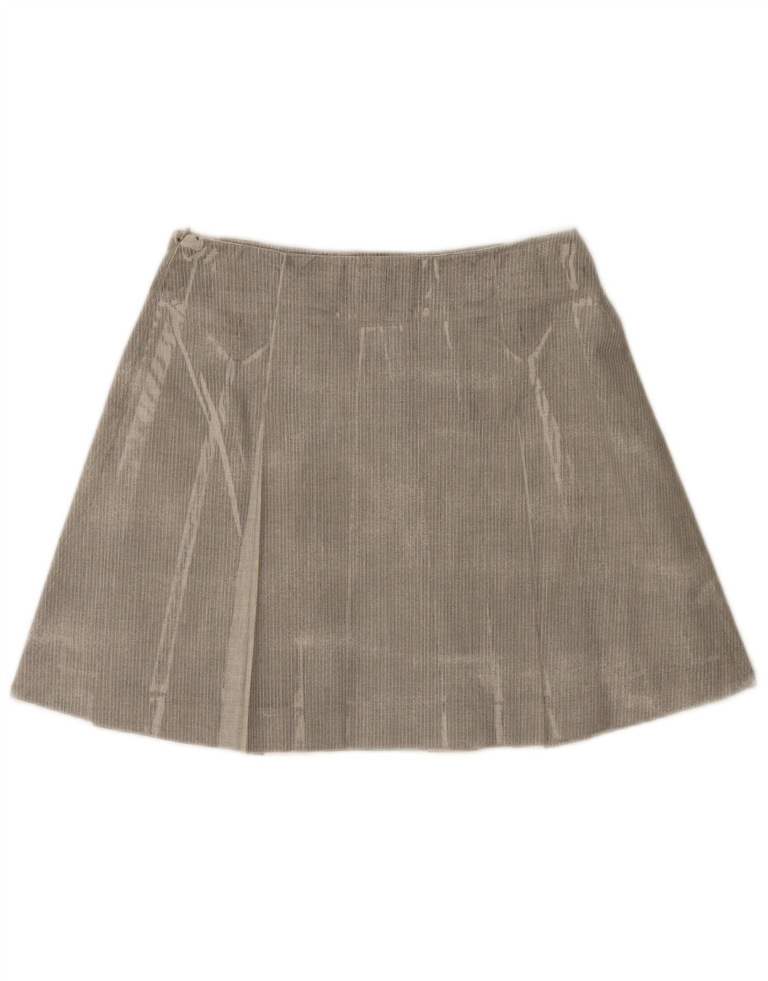Trussardi plisseret mininederdel til kvinder IT 42 Medium W28 Grå sildeben