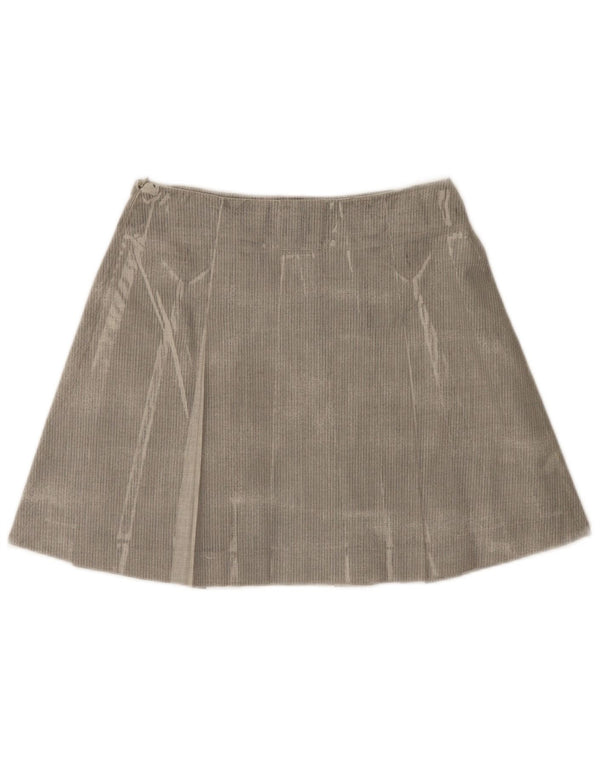 Trussardi plisseret mininederdel til kvinder IT 42 Medium W28 Grå sildeben