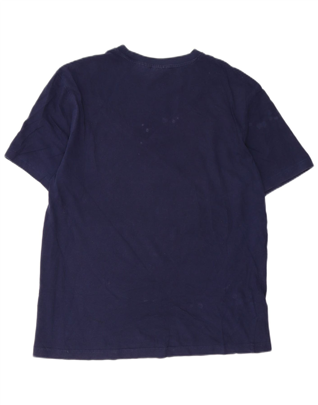 Fila Herre grafisk T-shirt Top Medium Marineblå Bomuld