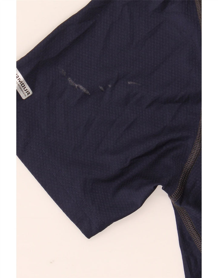 Under Armour Herre Heat Gear T-Shirt Top Small Navy Blue Polyester