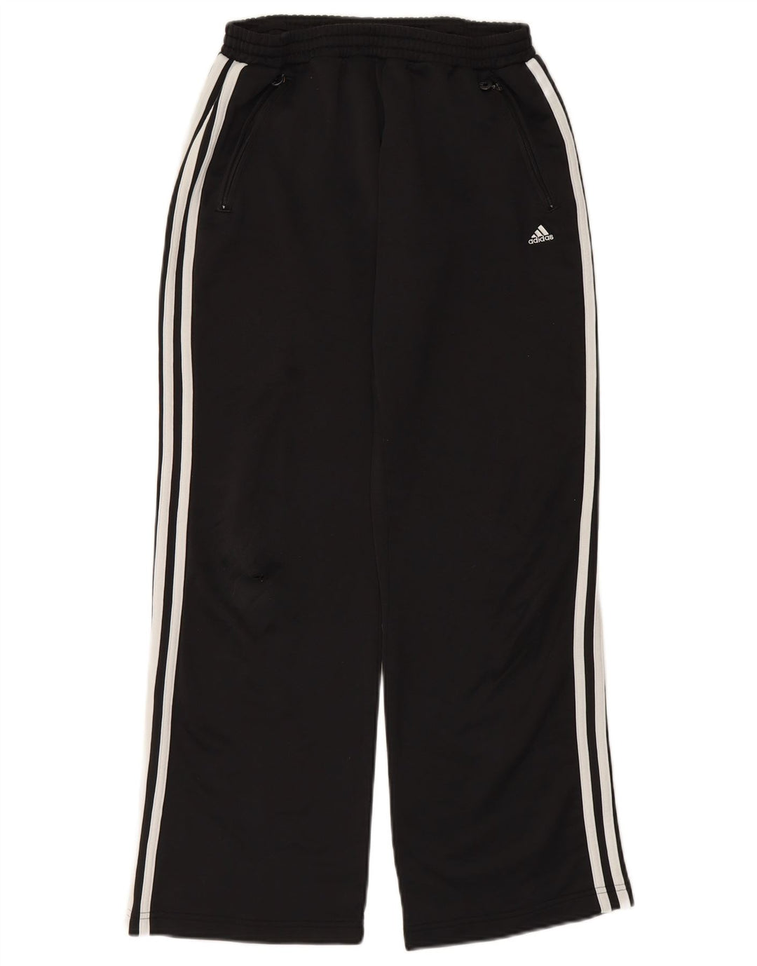 ADIDAS Womens Tracksuit Trousers UK 12 Medium Black Polyester