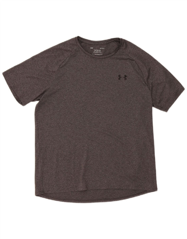 Under Armour Herre T-Shirt Top Stor Grå Flecked