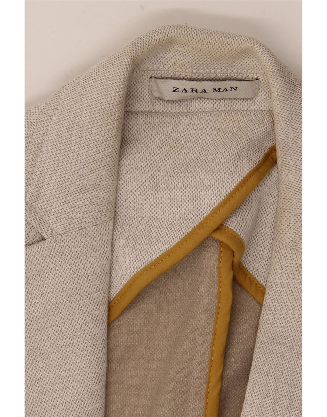 ZARA Herre 2-knaps blazerjakke EU 52 Stor grå polyester