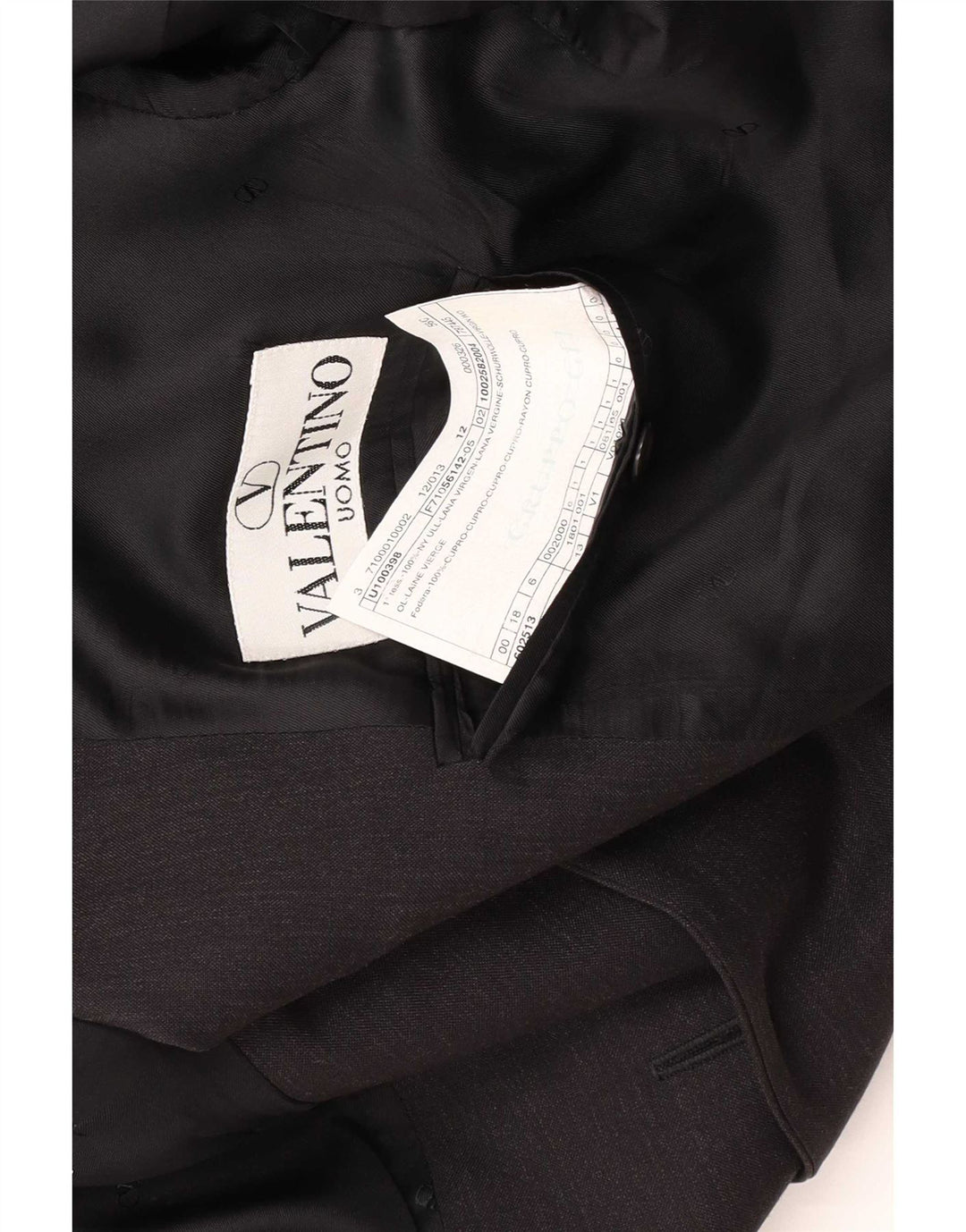 Valentino Herre 3-knaps blazerjakke IT 56 3XL Brun Virgin Wool
