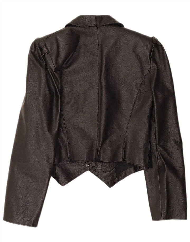 Vintage Dame 1 Knap Blazer Jacket UK 10 Lille Sort