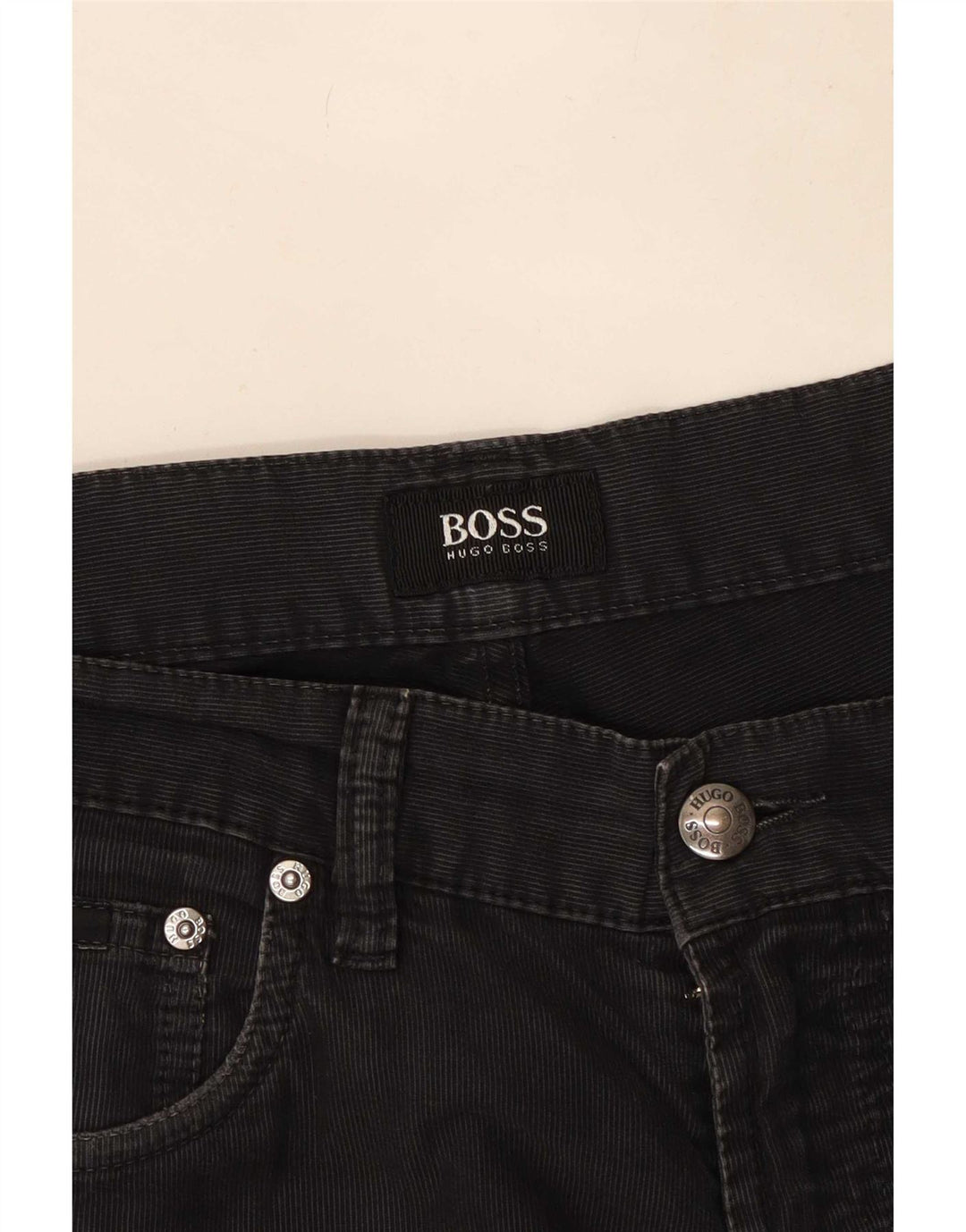 Hugo Boss Straight Casual Bukser til mænd W32 L30 Sort