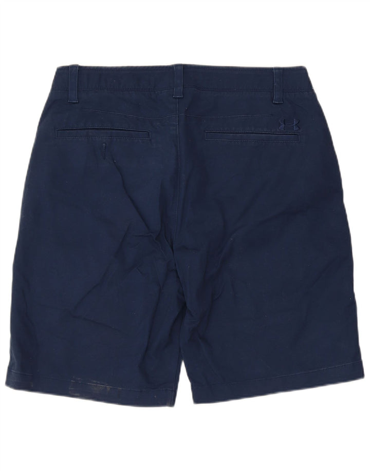 UNDER ARMOUR Herre Chino Shorts W34 Large Navy Blue Bomuld