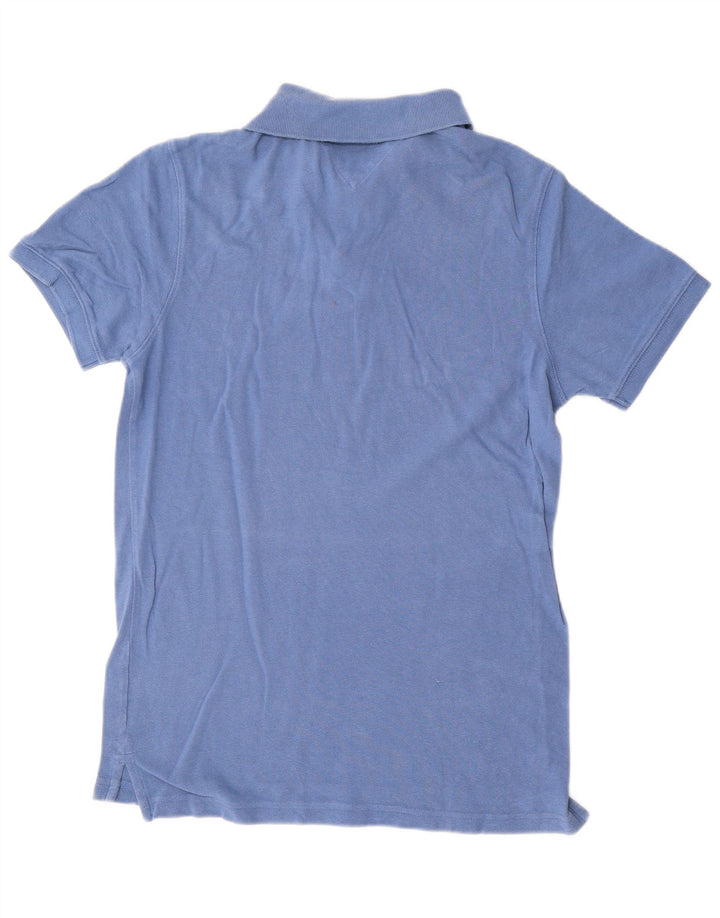 Tommy Hilfiger Herre Slim Fit Polo Shirt Medium Blue Bomuld