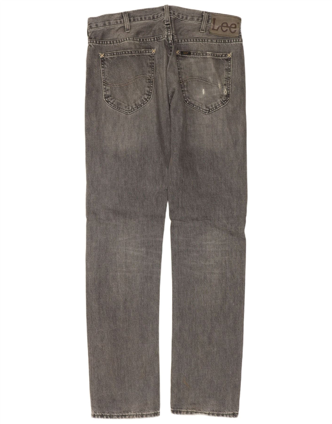 LEE Mens Daren Straight Jeans W33 L34 Grå Bomuld