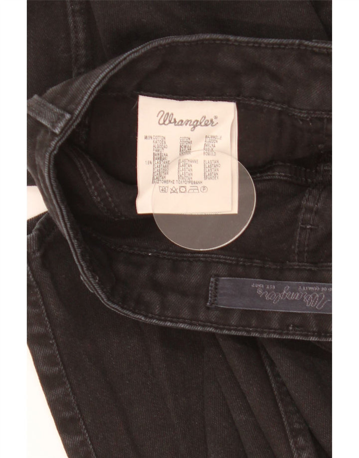 Wrangler Dame Sara Straight Jeans W28 L34 Sort Bomuld