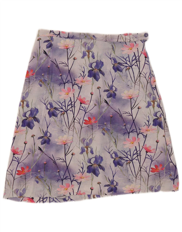 Vintage A-line nederdel til kvinder W30 Medium flerfarvet blomster