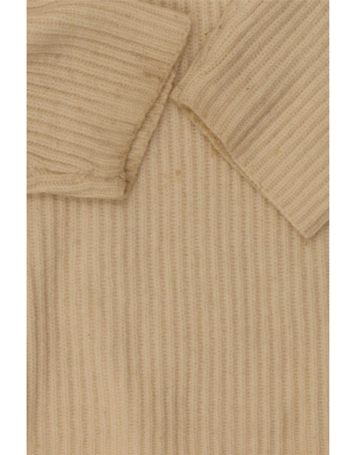 All Saints Dame Oversized V-hals sweater UK 14 Medium Off White