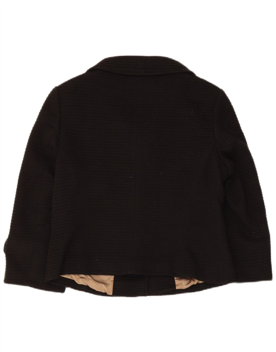 Marks & Spencer Dame 3/4-ærmet blazerjakke UK 12 Medium Sort