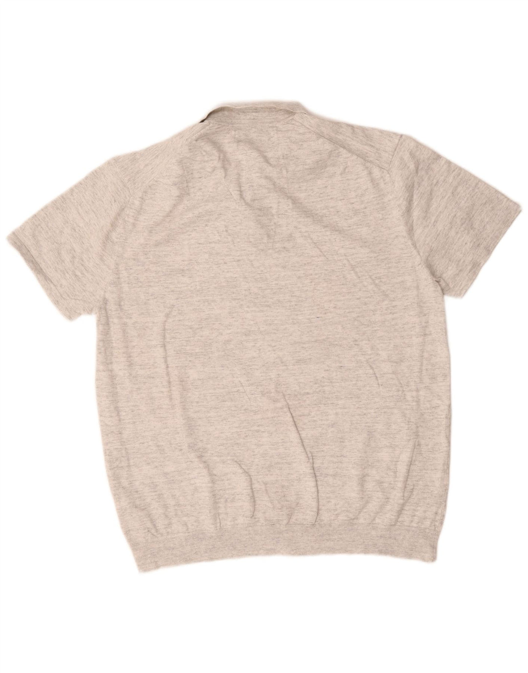 Marks & Spencer Poloshirt til mænd XL Grå Flecked Bomuld