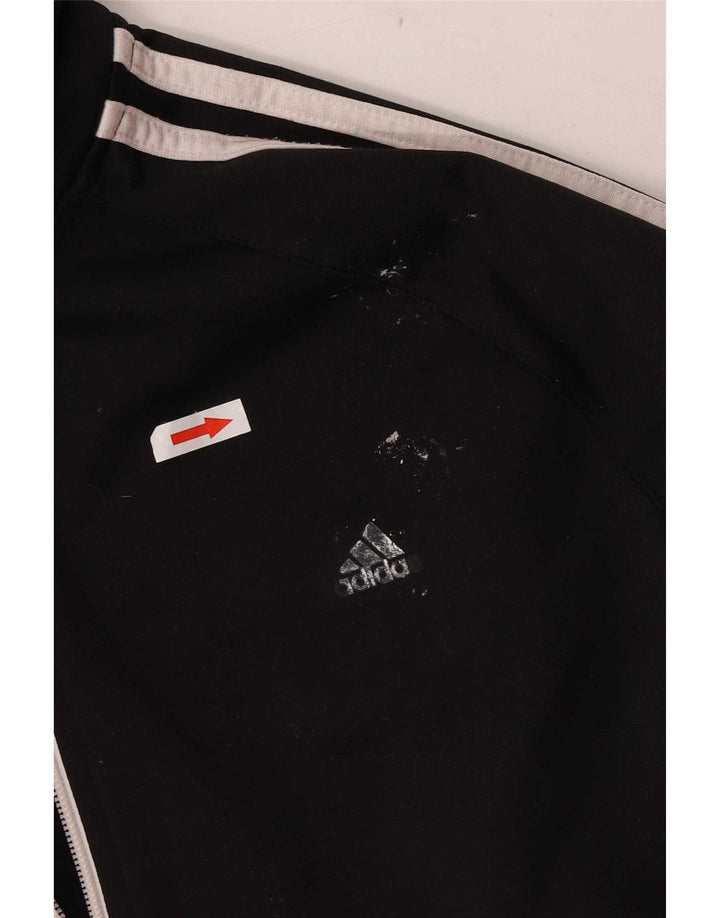 Adidas træningsdragt topjakke til kvinder UK 12/14 Medium Black Polyester