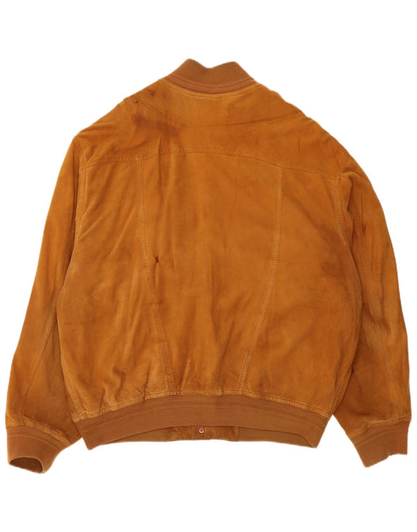 Vintage Dame Ruskind Bomber Jacket UK 18 XL Brun