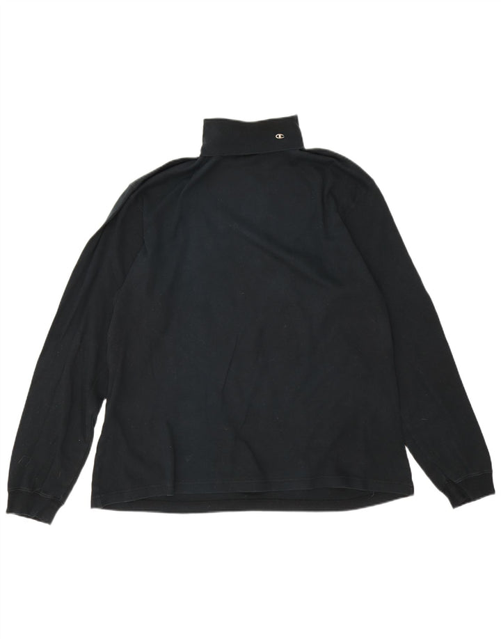 Champion Herre Top Langærmet 2XL Sort Bomuld