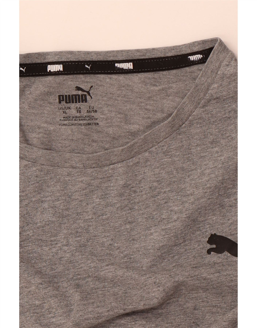 PUMA Herre T-Shirt Top XL Grå