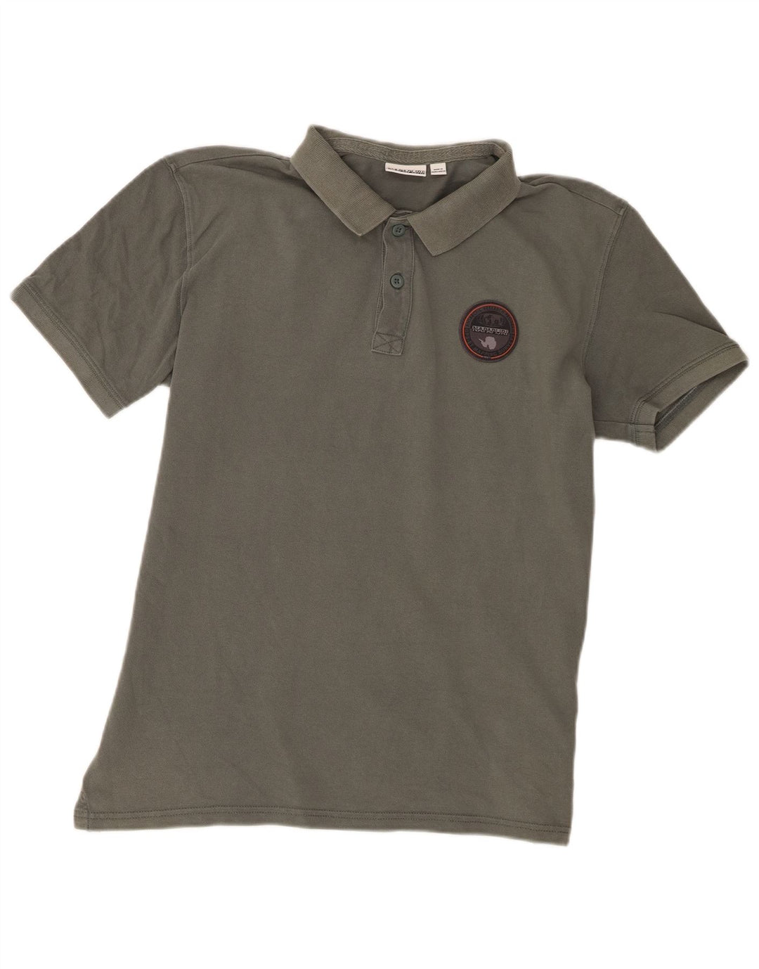 Napapijri Herre Polo Shirt Stor Grå Bomuld